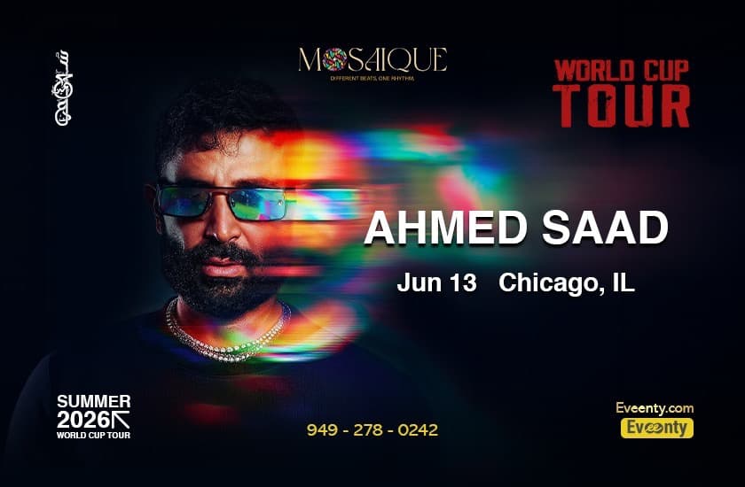 Ahmed Saad Live in Chicago (World Cup Tour) image Ahmed Saad Live in Chicago (World Cup Tour) image